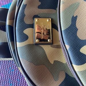 Michael Kors Camouflage Backpack with Gold Accents